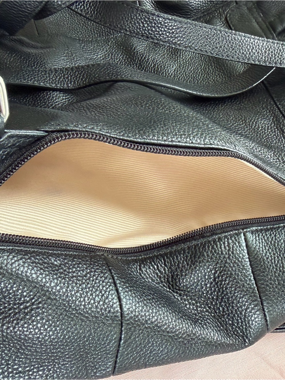 RADLEY LONDON Black Pebbled Leather Flap Backpack - Picture 7 of 7
